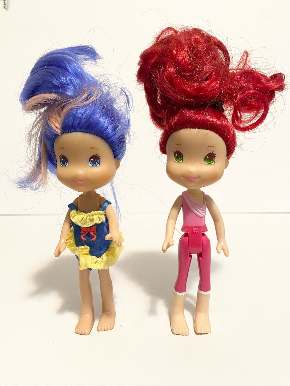 Hasbro Strawberry Shortcake Blueberry Muffin 6" Doll Red Blue Figure Lot 2008